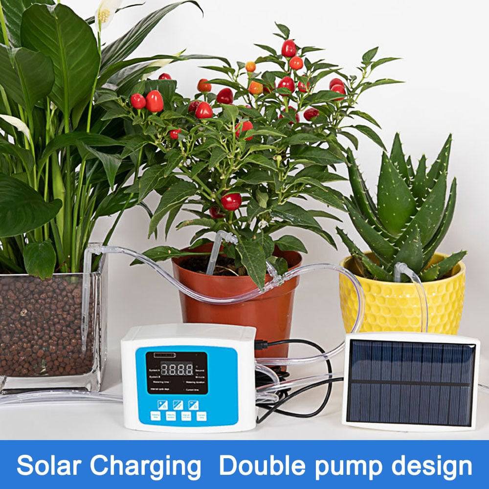 SOLAR Energy Drip Irrigation Garden Self-Watering Device | Solar
